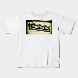 Baseline Road, La Verne, California by Mistah Wilson Kids T-Shirt